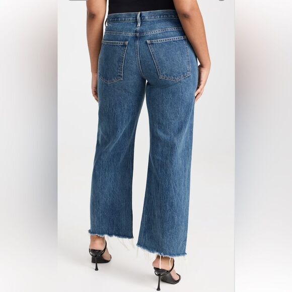 NEW KHAITE The Kerrie Raw Hem Jeans Size 32 - Picture 3 of 9